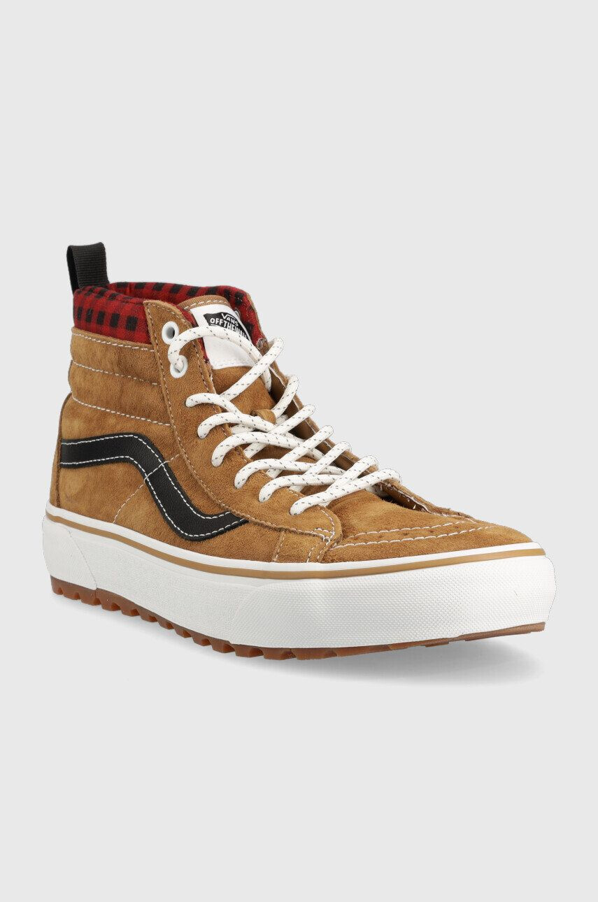 Vans Кожени кецове SK8-Hi в кафяво VN0A5HZYY491 - Pepit.bg