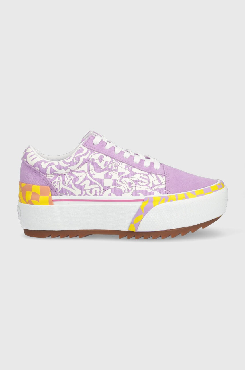 Vans Ниски кецове Old Skool Stacked в лилаво - Pepit.bg