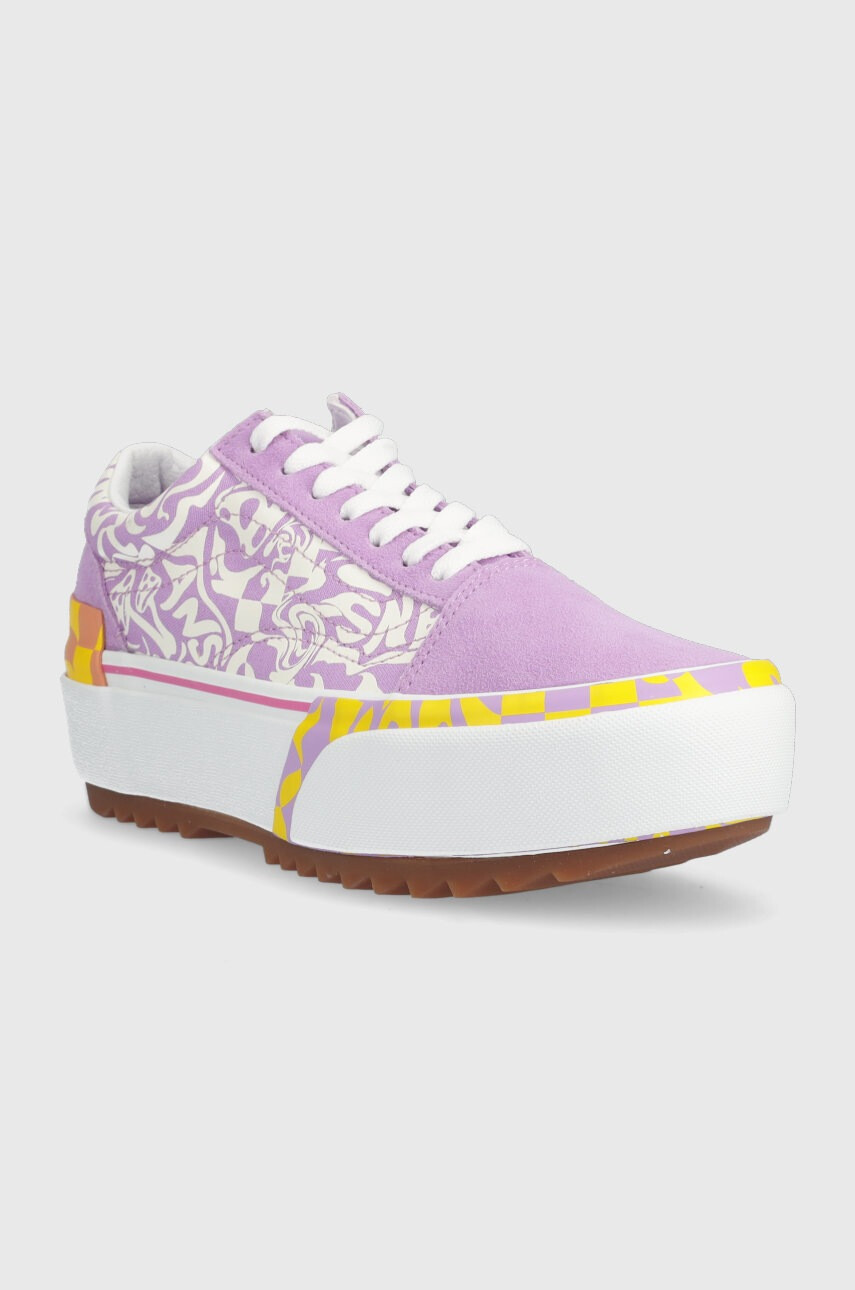 Vans Ниски кецове Old Skool Stacked в лилаво - Pepit.bg