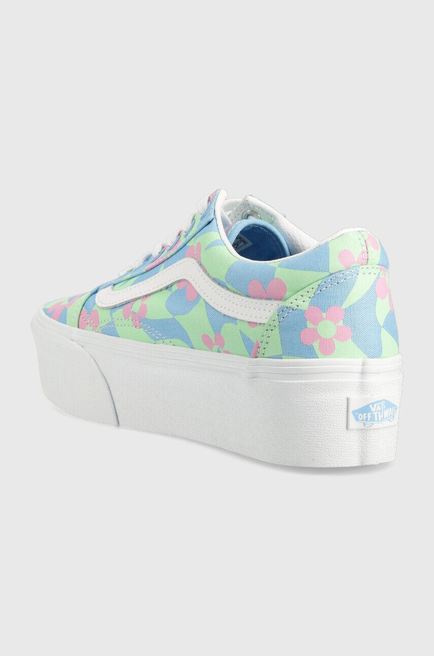 Vans Ниски кецове Old Skool Stackform Checkerboard Floral - Pepit.bg