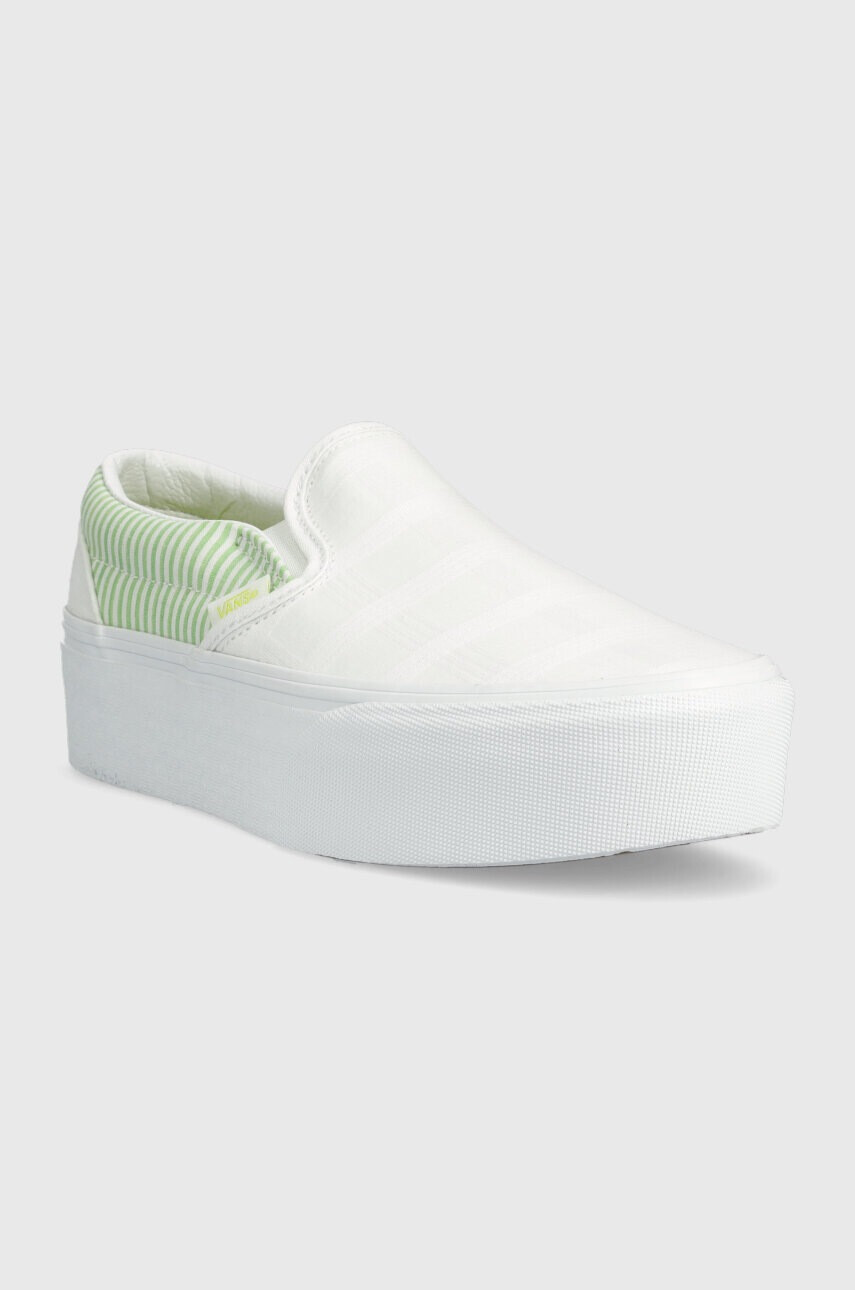 Vans Ниски кецове Classic Slip-On Stackform в бяло VN0A7Q5RBGN1 - Pepit.bg