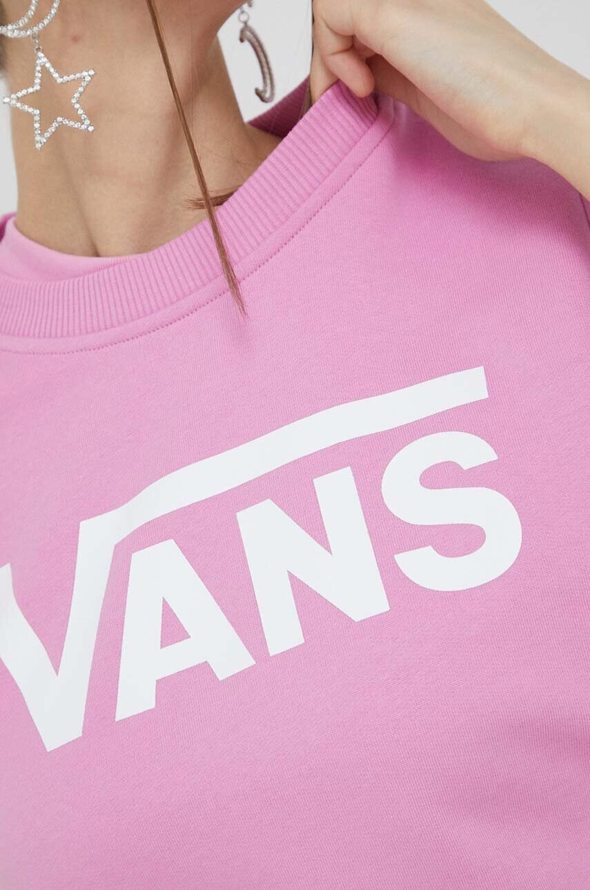 Vans Памучен суичър в лилаво с принт - Pepit.bg
