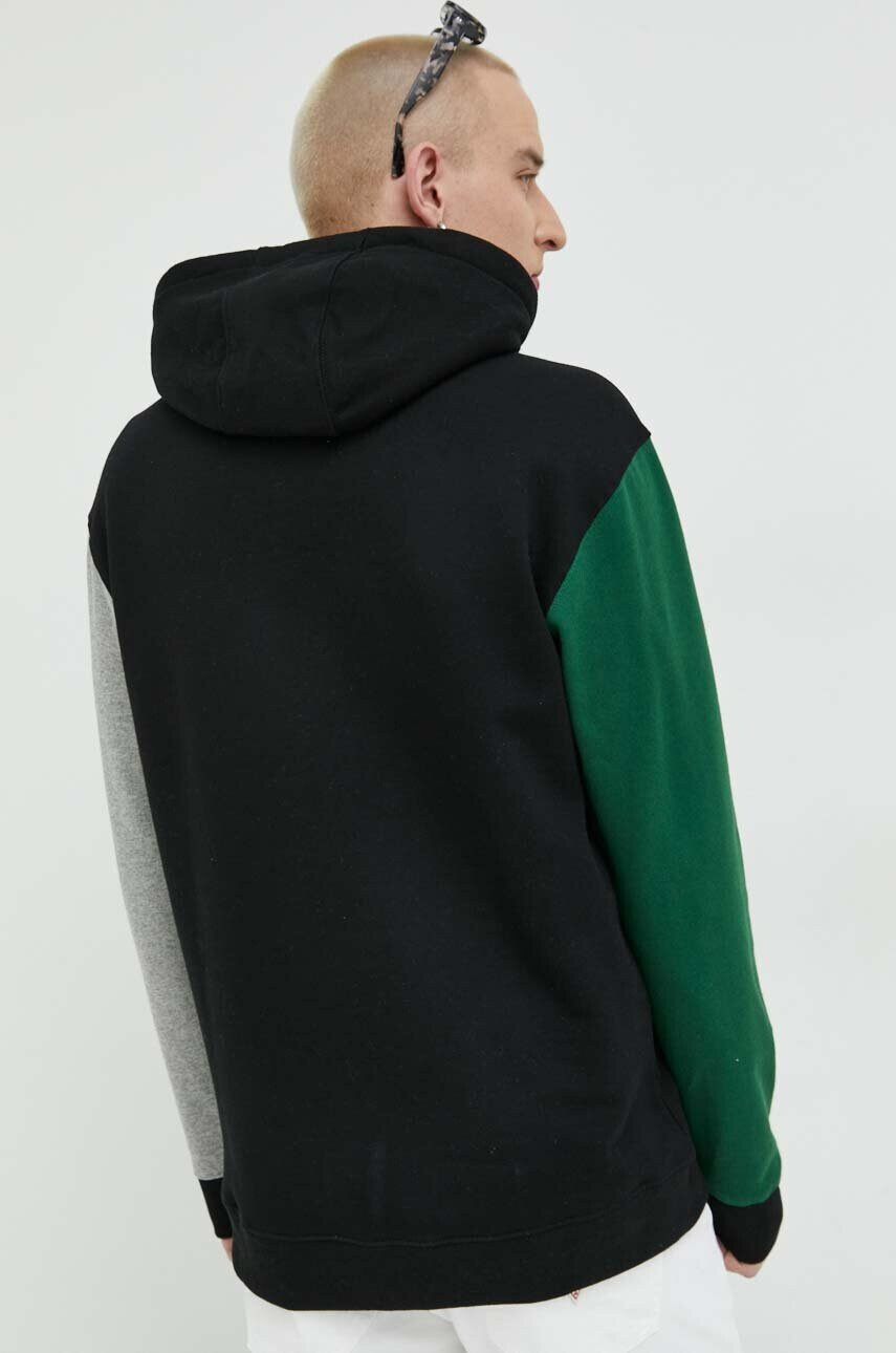 Vans Памучен суичър в черно с изчистен дизайн - Pepit.bg
