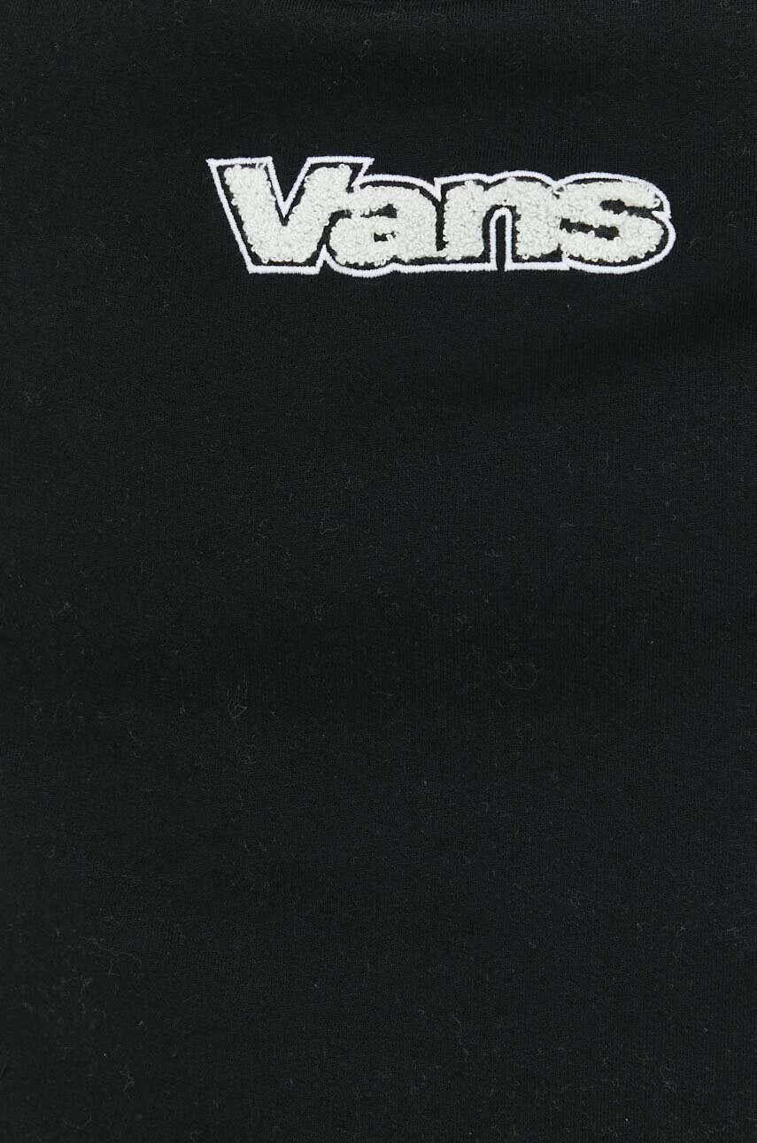 Vans Памучен суичър в черно с изчистен дизайн - Pepit.bg