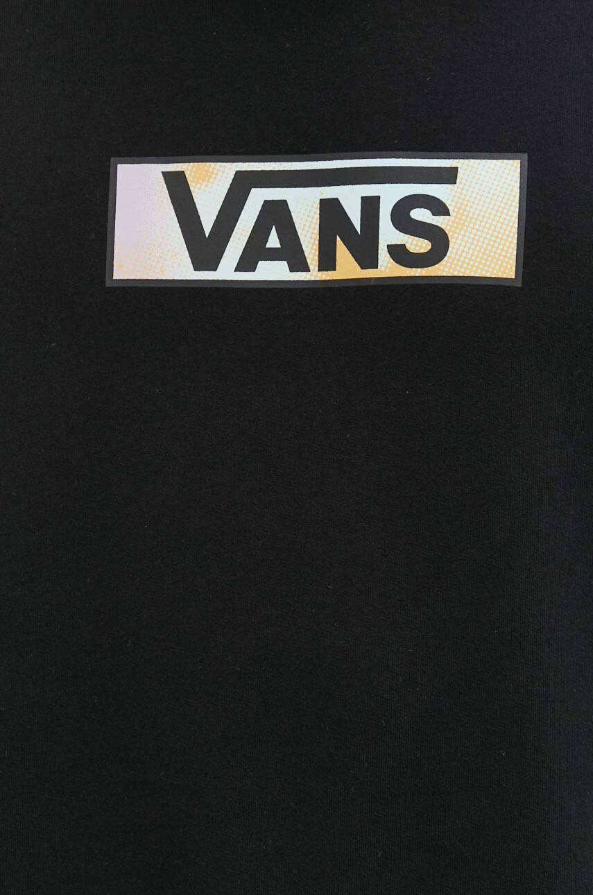 Vans Памучен суичър в черно с принт - Pepit.bg