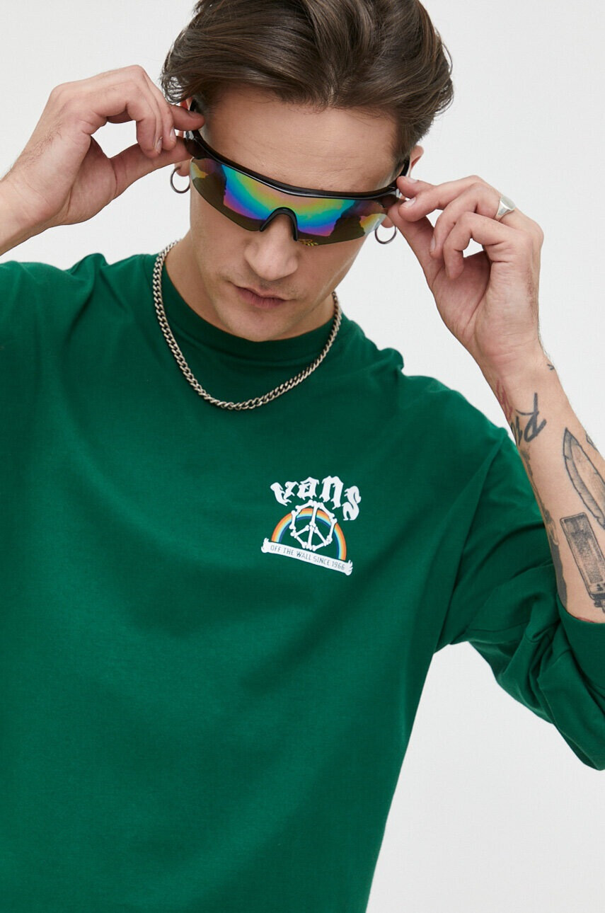 Vans Памучна блуза с дълги ръкави - Pepit.bg