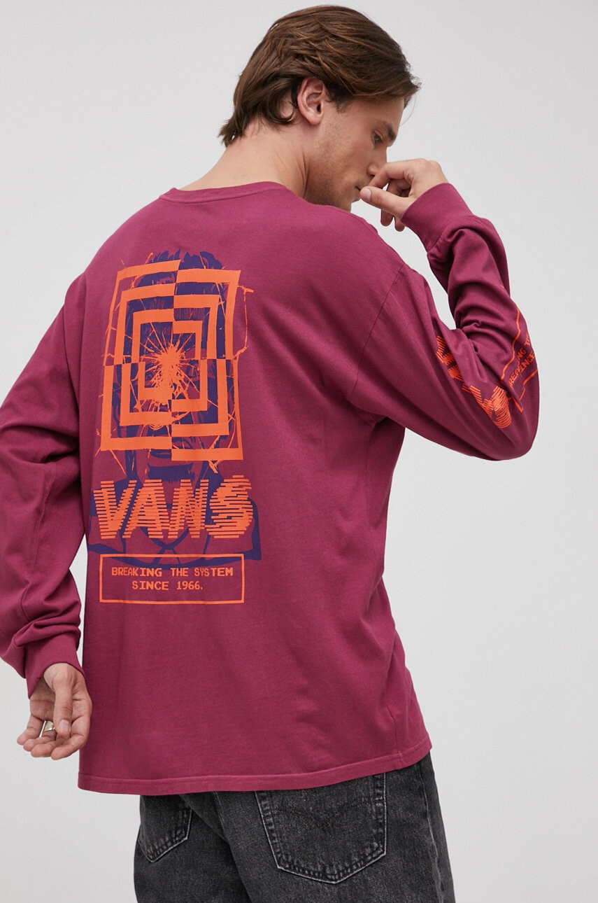 Vans Памучна блуза с дълги ръкави - Pepit.bg