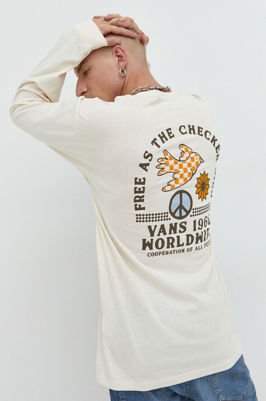 Vans Памучна блуза с дълги ръкави - Pepit.bg