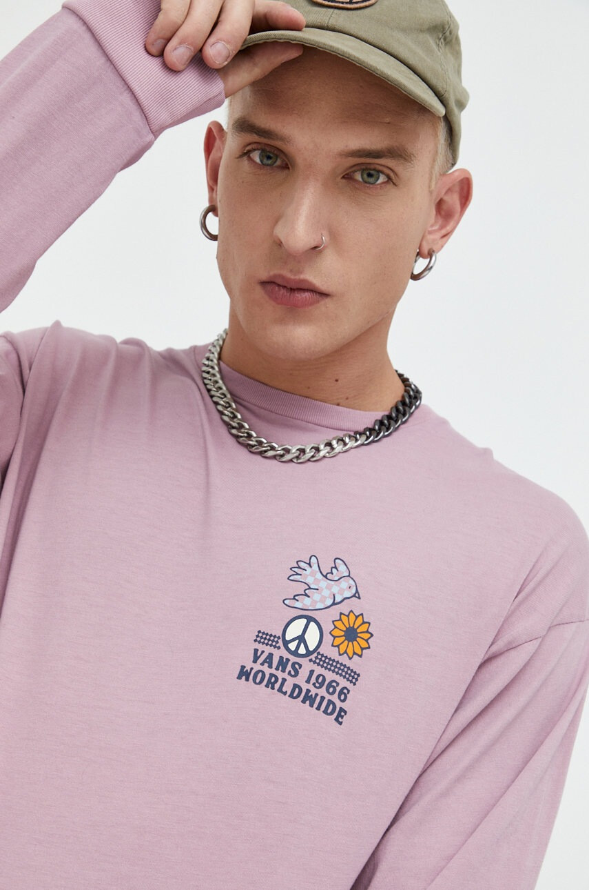 Vans Памучна блуза с дълги ръкави - Pepit.bg