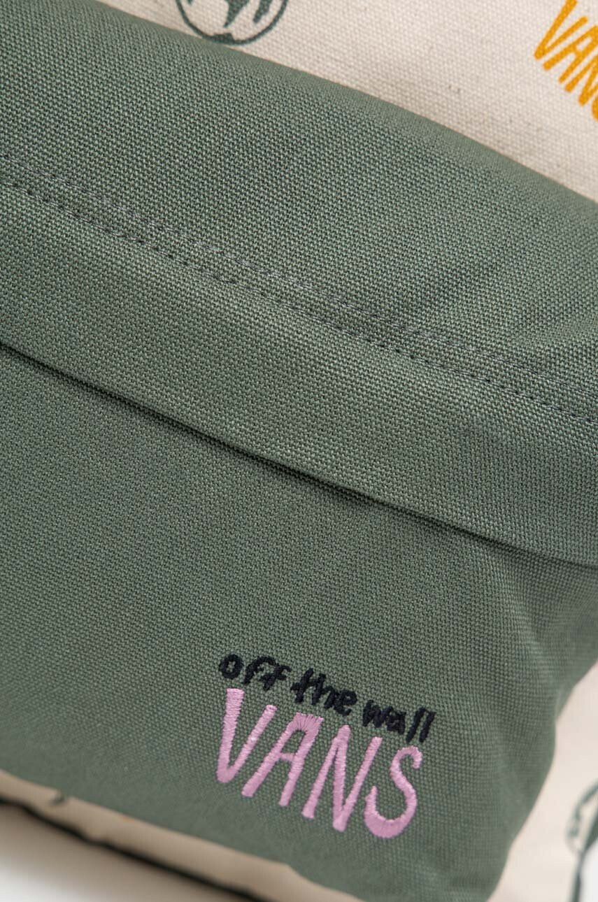 Vans Памучна раница в бежово голям размер с десен - Pepit.bg