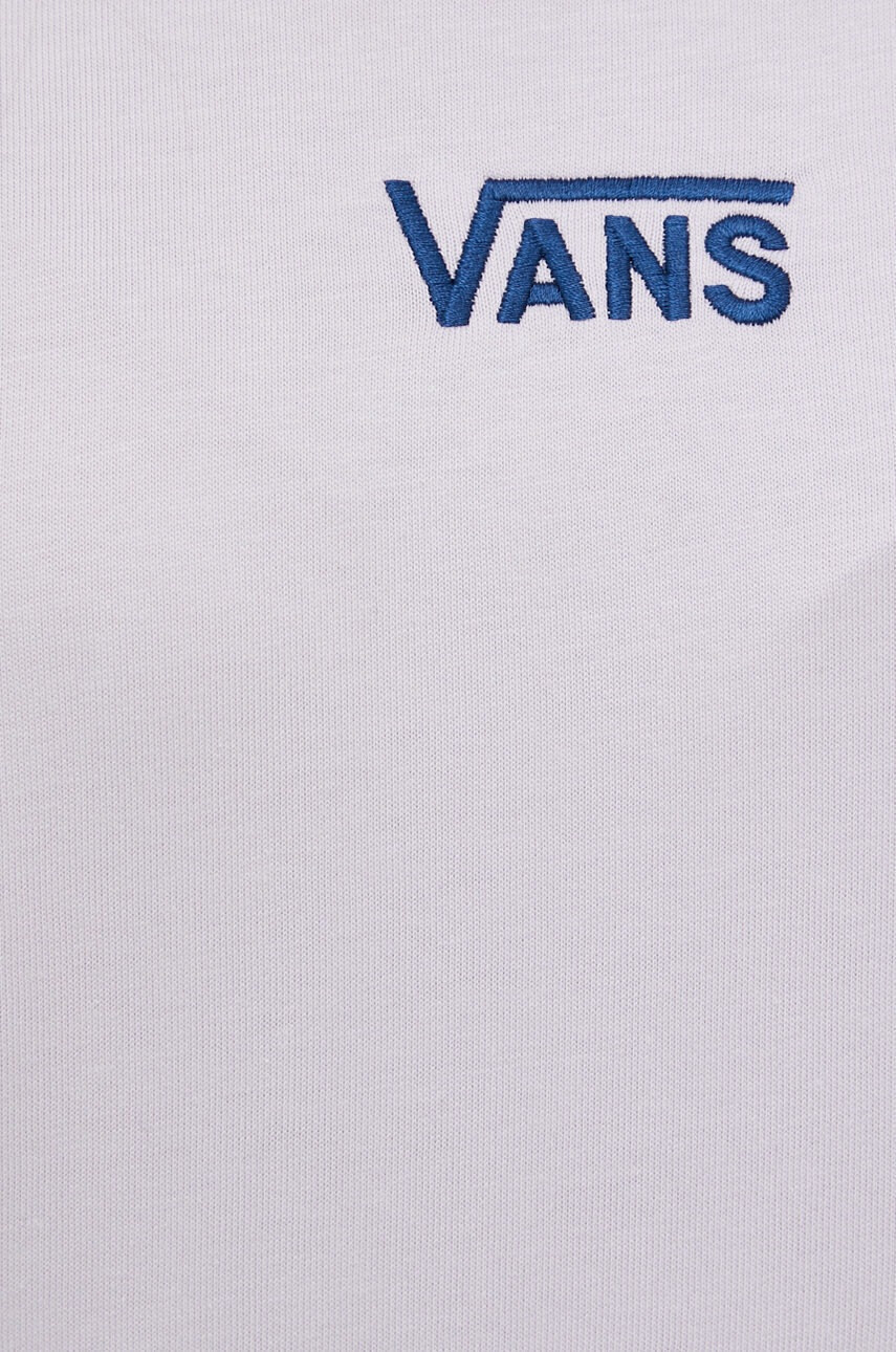 Vans Памучна рокля в лилаво къс модел с уголемена кройка - Pepit.bg