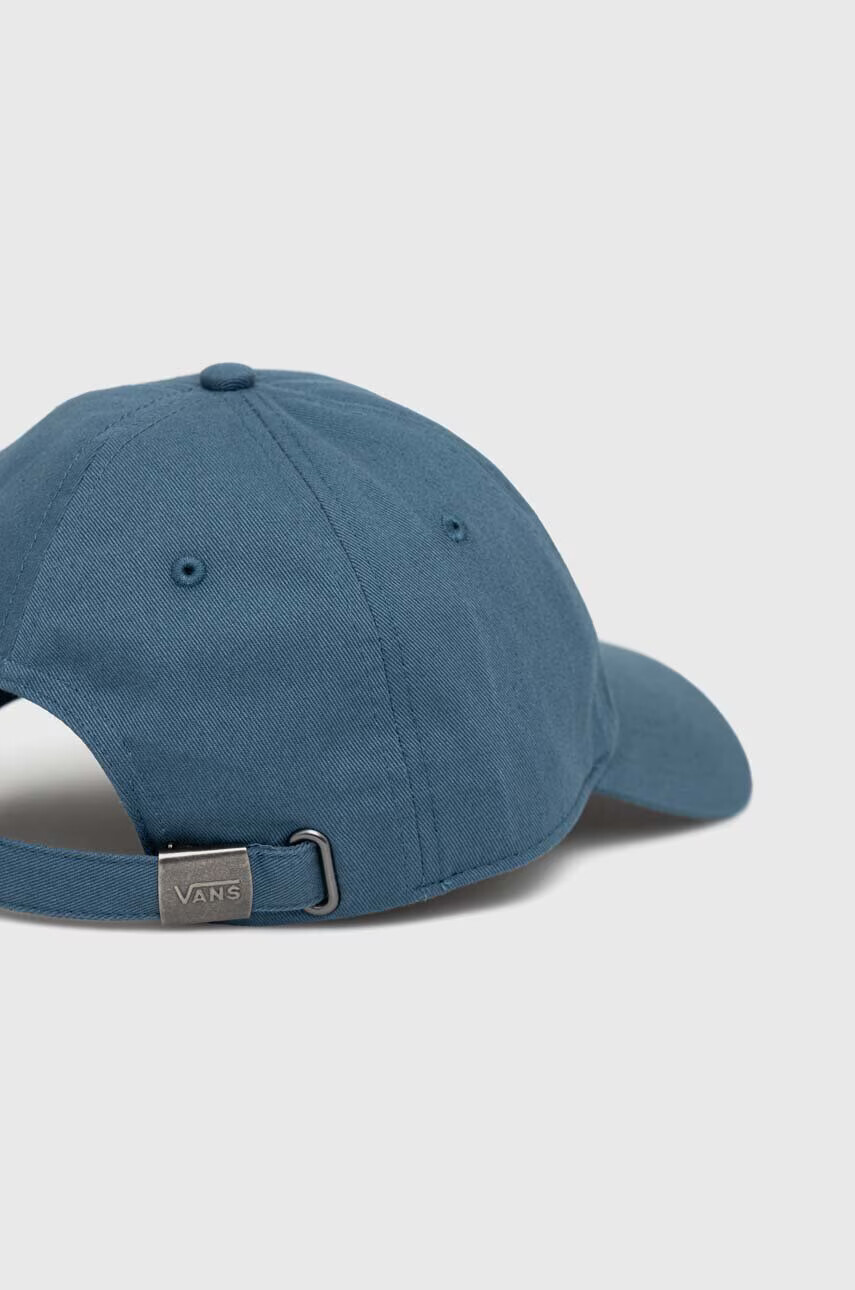 Vans Памучна шапка с козирка в синьо с апликация - Pepit.bg