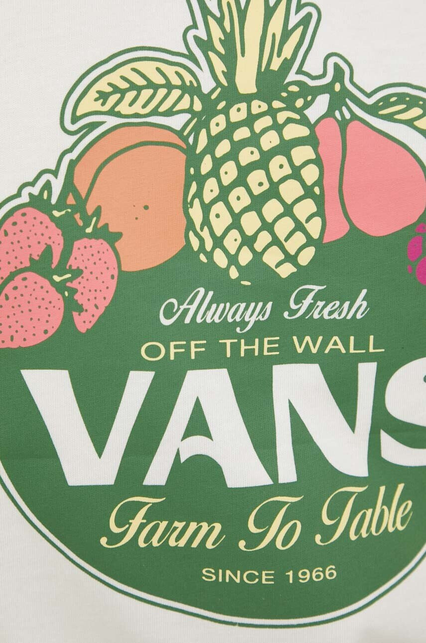 Vans Памучна тениска в бежово - Pepit.bg