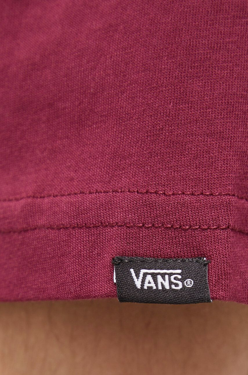 Vans Памучна тениска в лилаво с изчистен дизайн - Pepit.bg