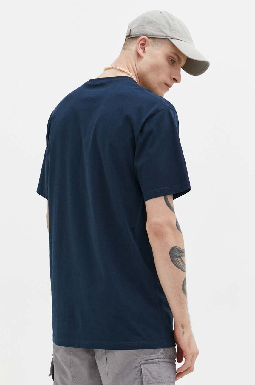 Vans Памучна тениска в тъмносиньо с принт - Pepit.bg