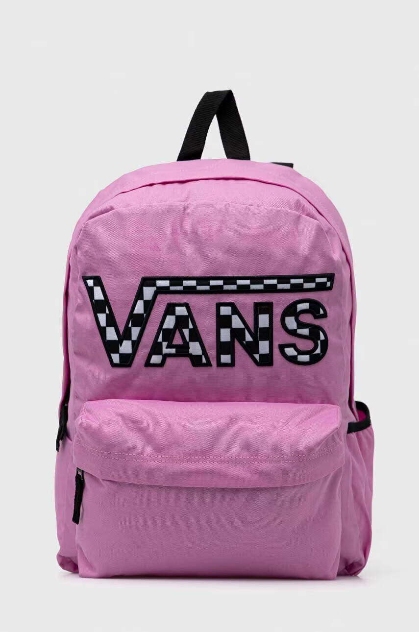 Vans Раница в лилаво голям размер с апликация - Pepit.bg