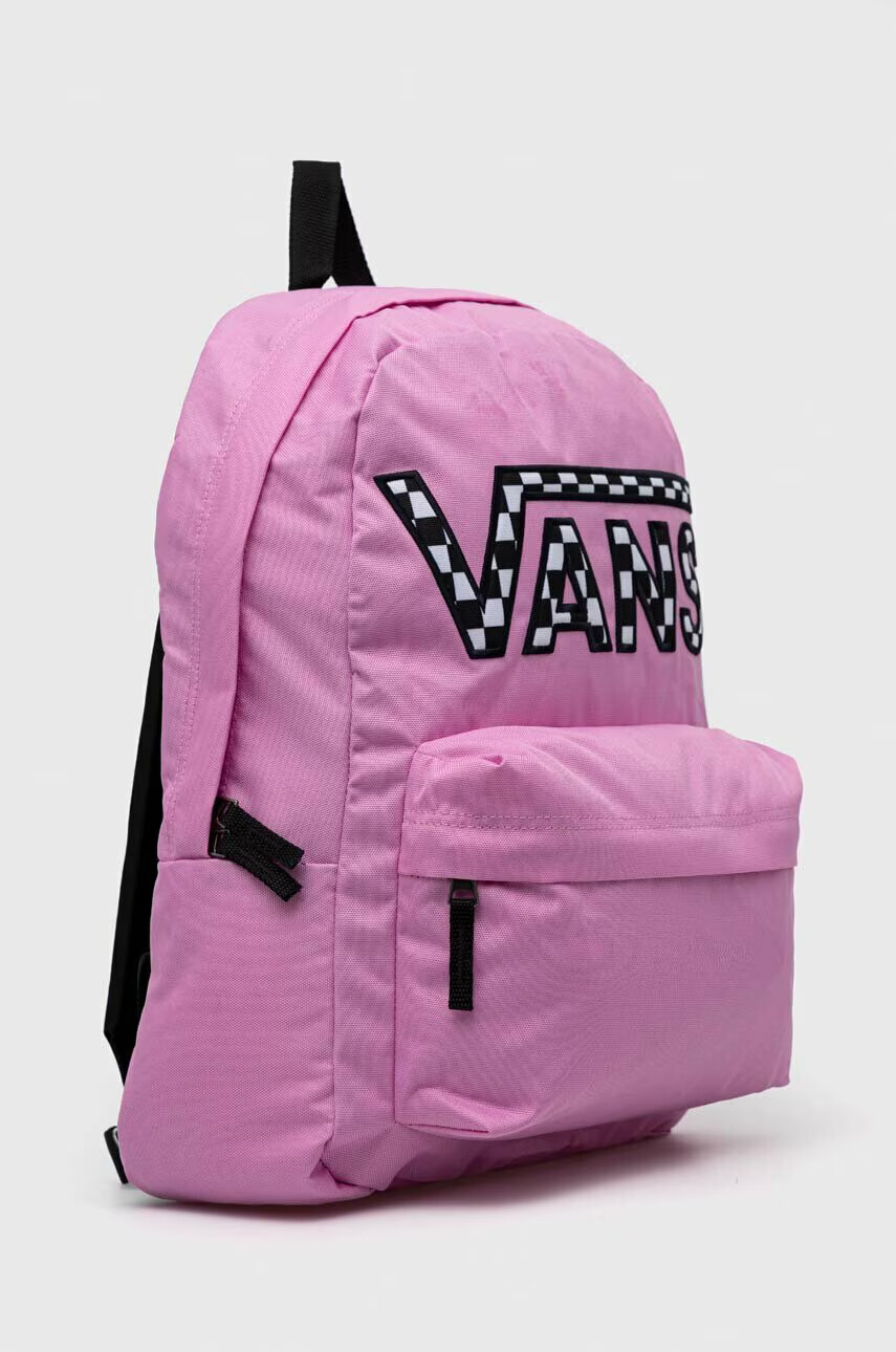 Vans Раница в лилаво голям размер с апликация - Pepit.bg