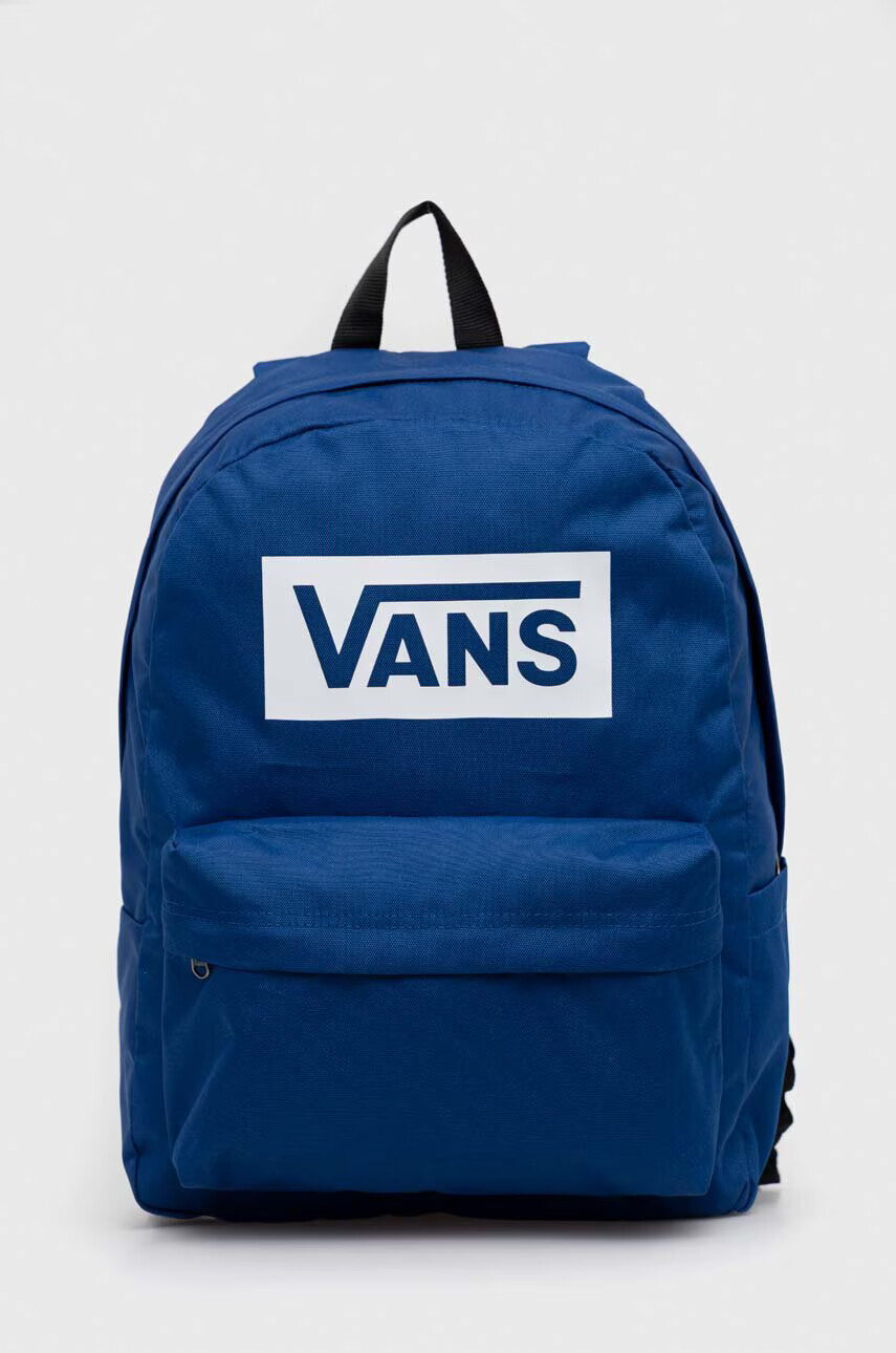 Vans Раница в синьо голям размер с принт - Pepit.bg