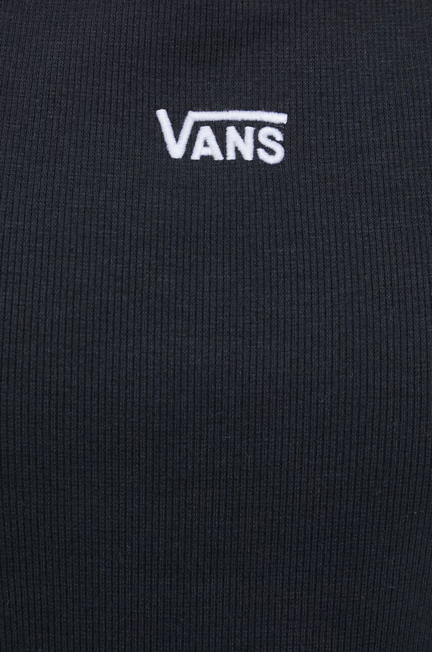 Vans Рокля в черно къс модел с кройка по тялото - Pepit.bg