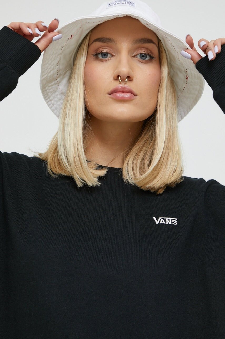 Vans Рокля в черно къс модел с уголемена кройка - Pepit.bg