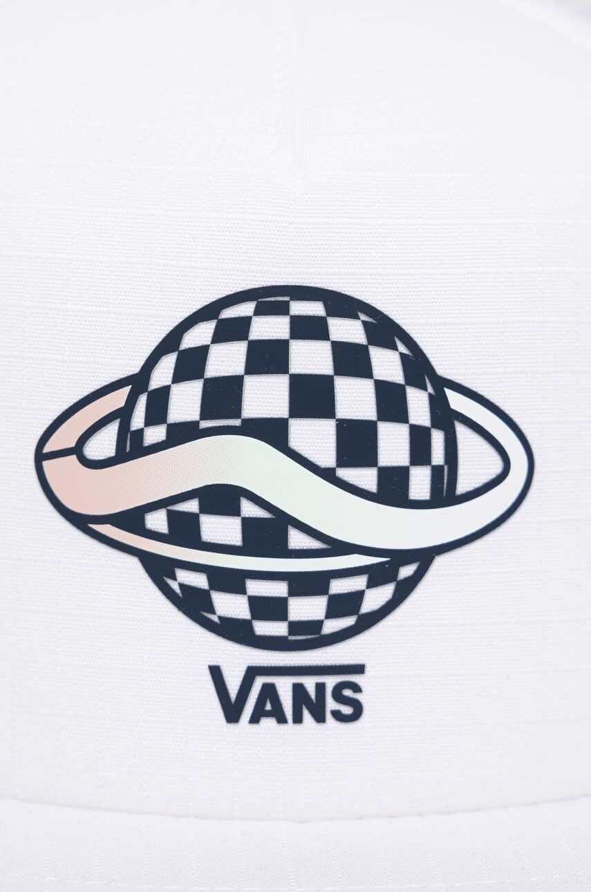 Vans Шапка с козирка в бяло с принт - Pepit.bg