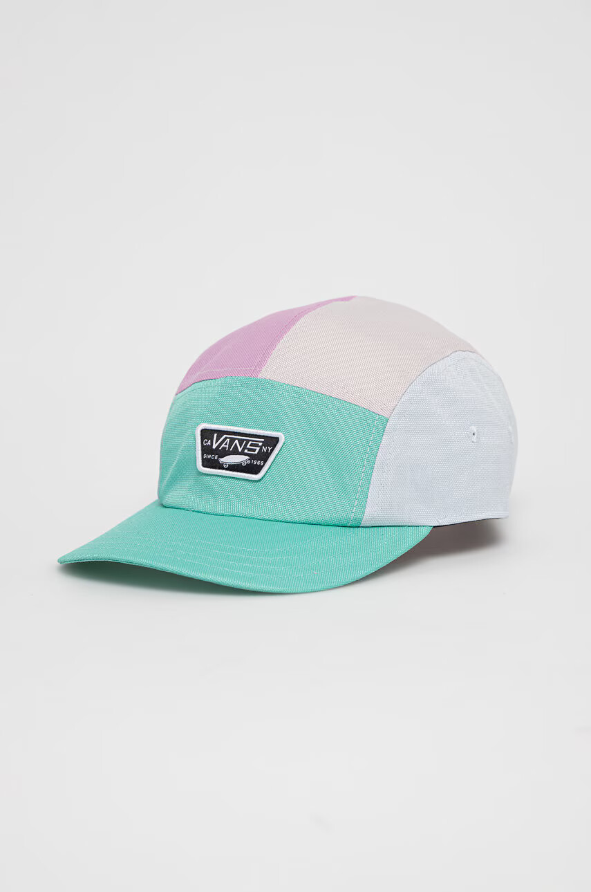 Vans Шапка с козирка в тюркоазено с десен - Pepit.bg