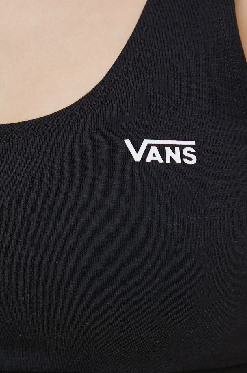 Vans Спортен сутиен в черно с изчистен дизайн - Pepit.bg