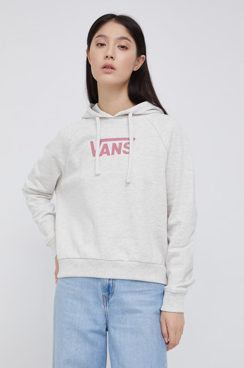 Vans Суичър дамски в меланж на сиво - Pepit.bg