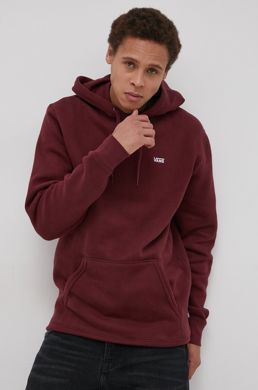Vans Суичър дамска в бежово с изчистен дизайн - Pepit.bg