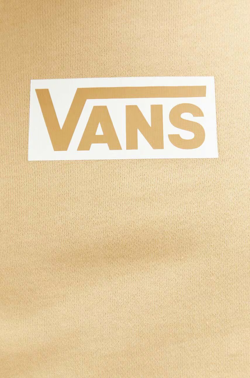 Vans Суичър в бежово с качулка с принт - Pepit.bg