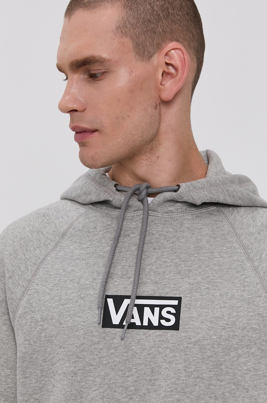 Vans Суичър мъжки в сиво с принт - Pepit.bg