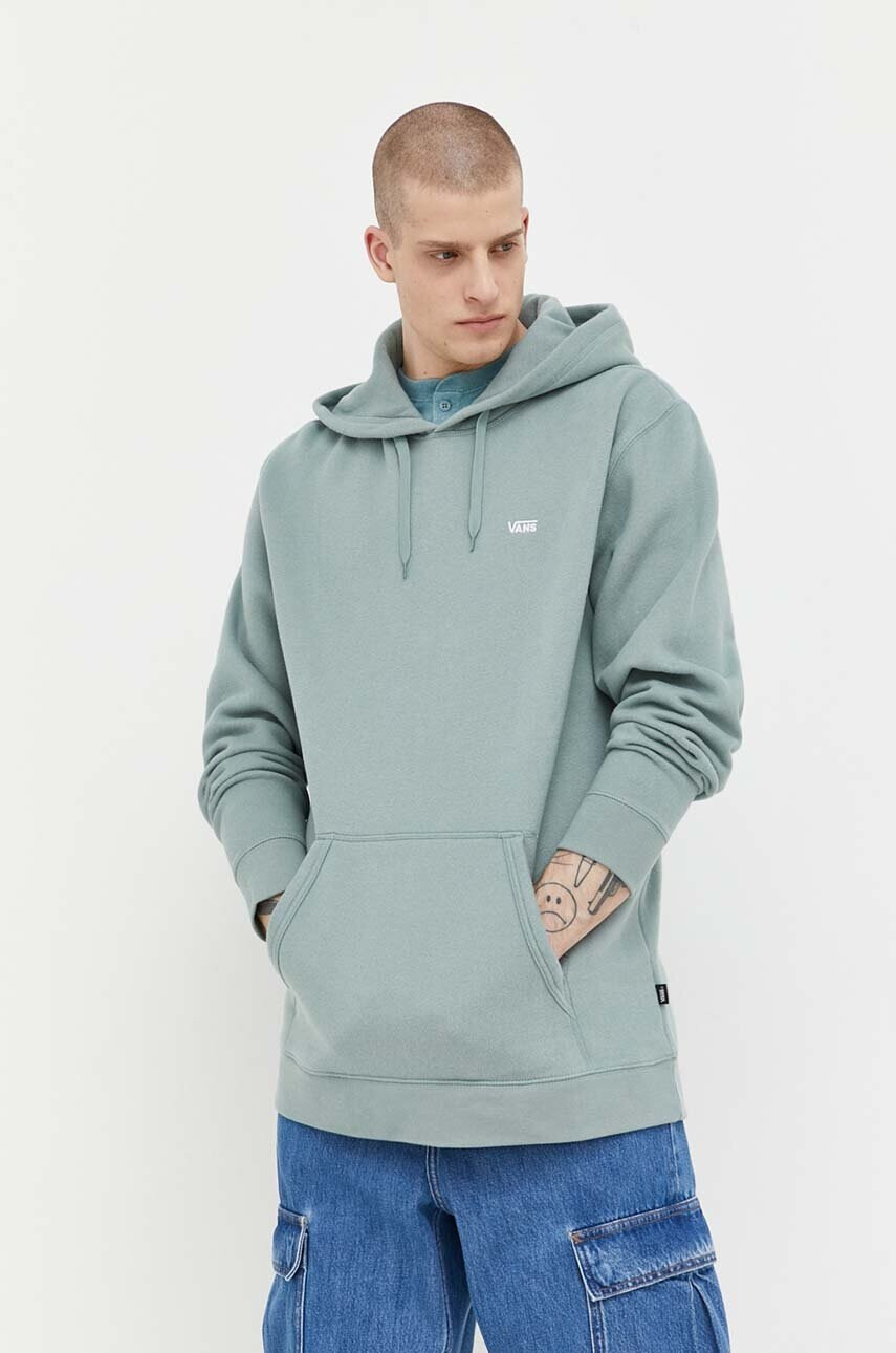 Vans Суичър в зелено с качулка с апликация - Pepit.bg