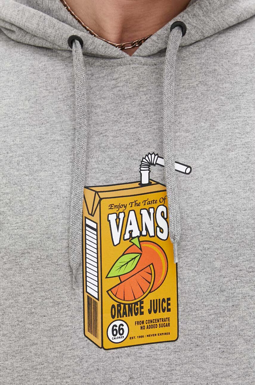 Vans Суичър в сиво с качулка с принт - Pepit.bg