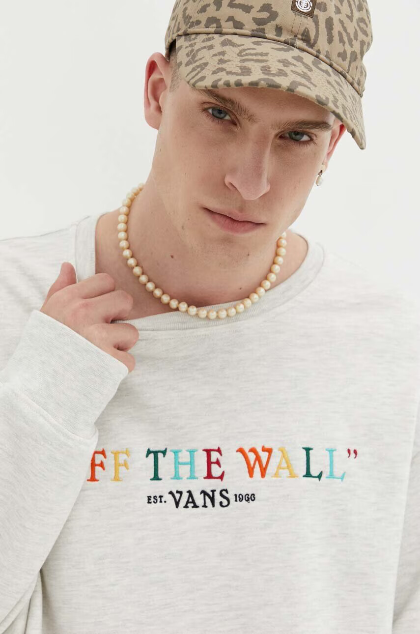 Vans Суичър в сиво с принт - Pepit.bg