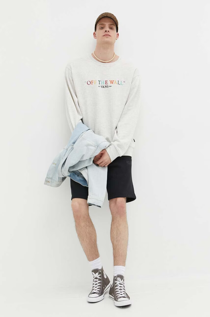 Vans Суичър в сиво с принт - Pepit.bg