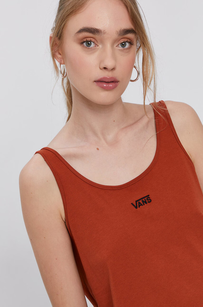 Vans Топ дамски в кафяво - Pepit.bg