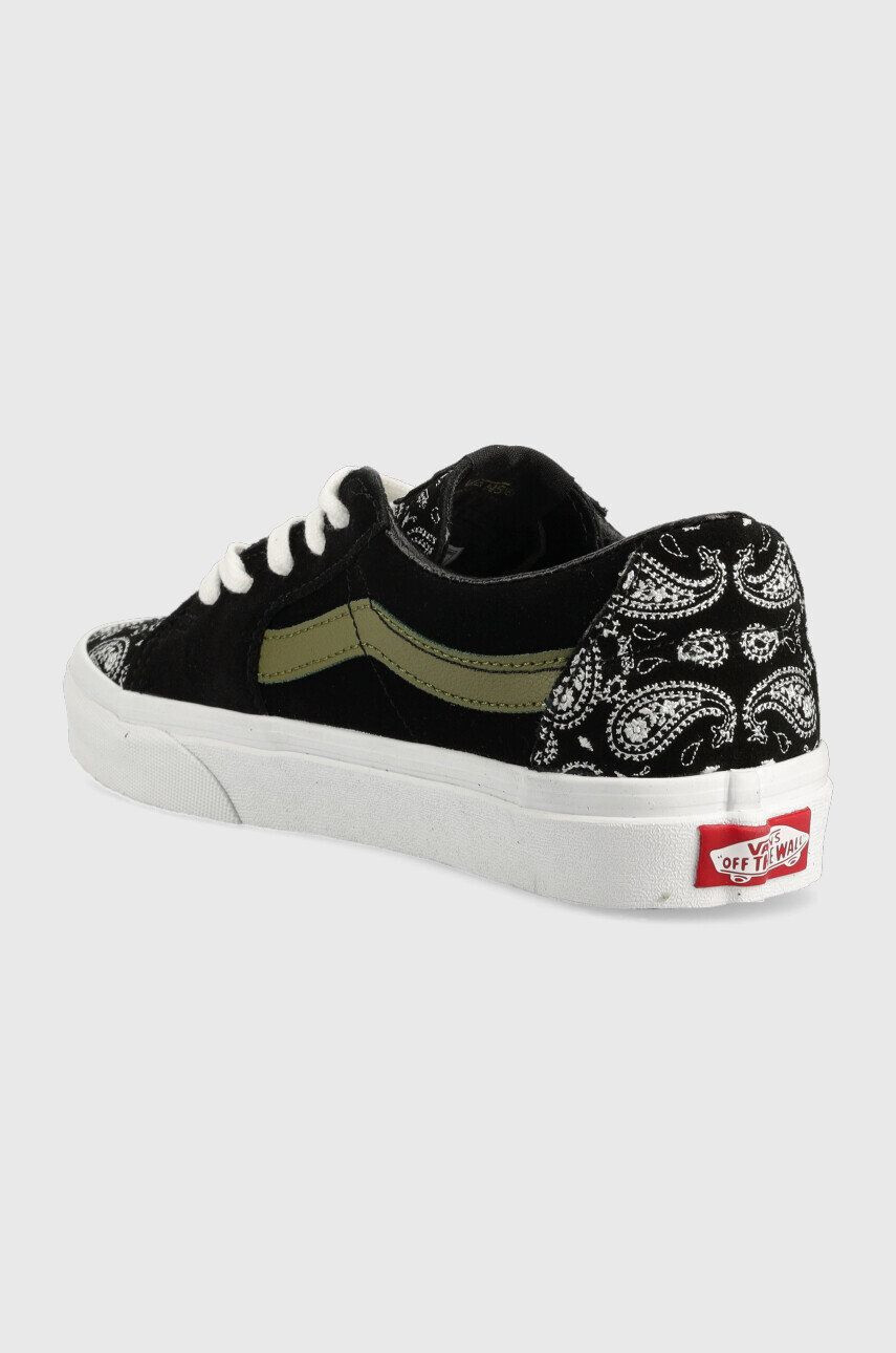 Vans Велурени кецове Sk8-low в черно - Pepit.bg