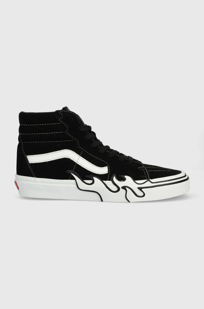 Vans Велурени кецове SK8-Hi Flame в черно VN0005UJBZW1 - Pepit.bg
