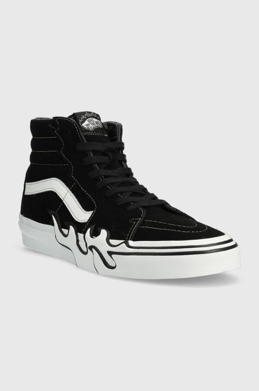Vans Велурени кецове SK8-Hi Flame в черно VN0005UJBZW1 - Pepit.bg