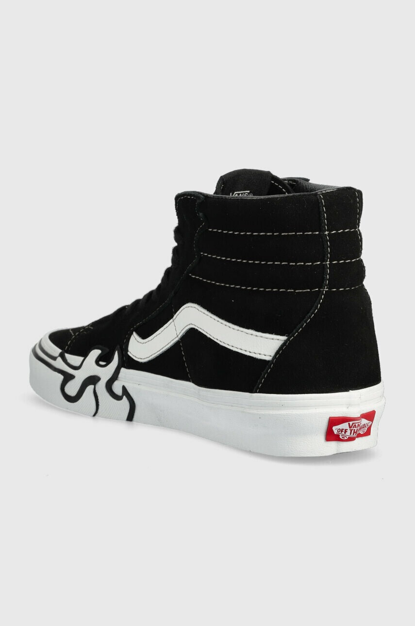 Vans Велурени кецове SK8-Hi Flame в черно VN0005UJBZW1 - Pepit.bg
