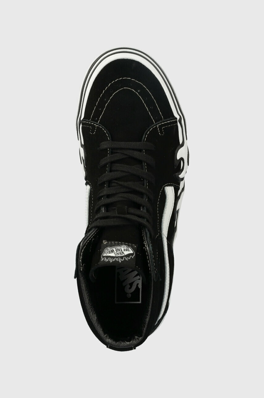 Vans Велурени кецове SK8-Hi Flame в черно VN0005UJBZW1 - Pepit.bg