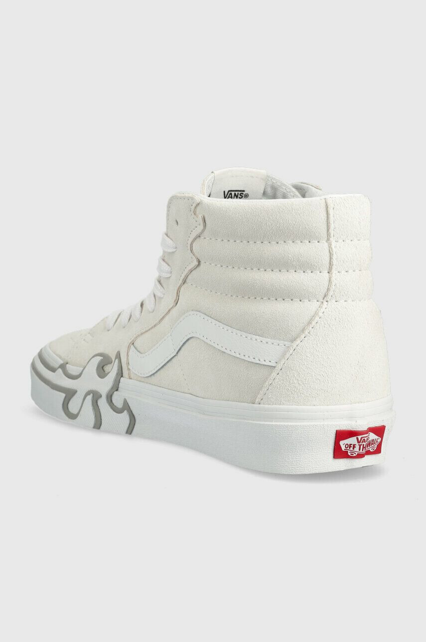 Vans Велурени кецове SK8-Hi Flame в бяло VN0005UJWWW1 - Pepit.bg