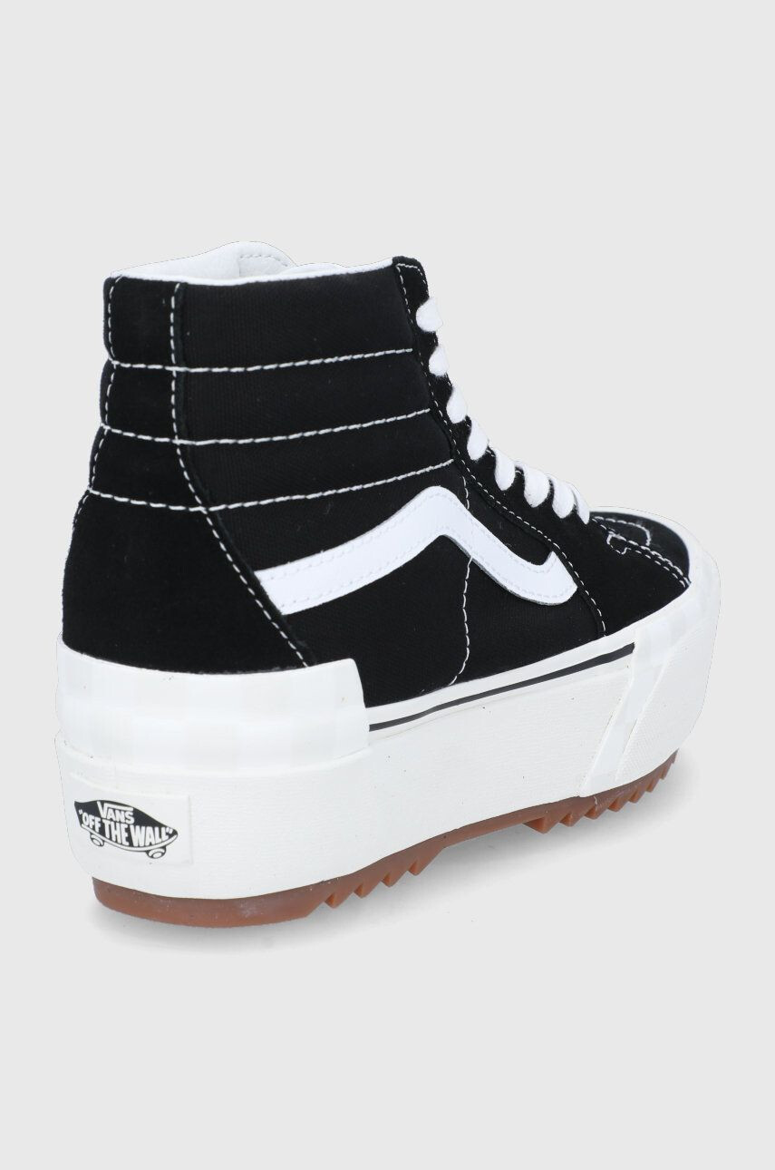 Vans Високи кецове UA SK8-Hi Stacked в черно - Pepit.bg