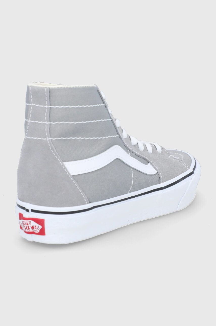 Vans Високи кецове Ua Sk8-hi Tapered дамски в сиво - Pepit.bg