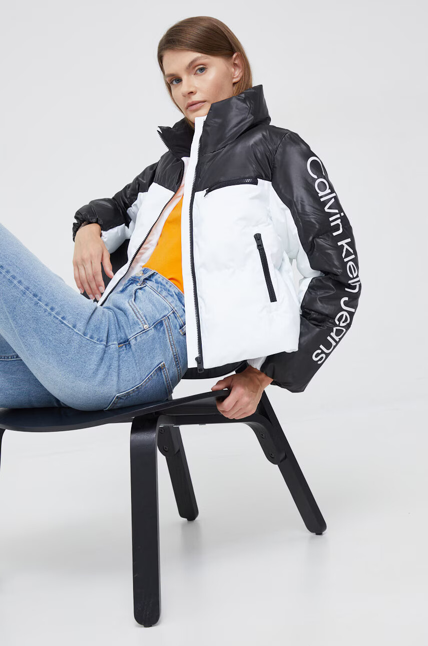 Vero Moda Блуза с дълги ръкави в оранжево с поло - Pepit.bg