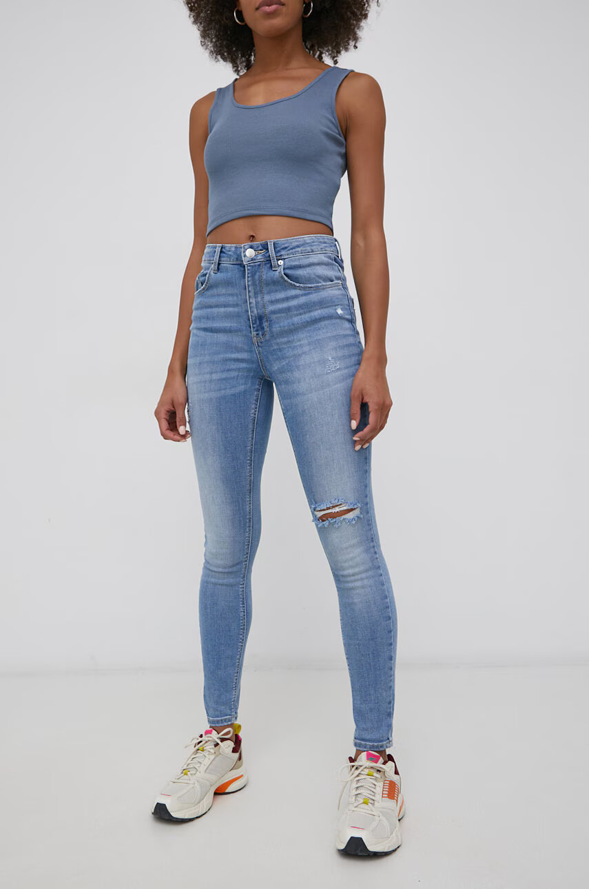 Vero Moda Дънки дамски с висока талия - Pepit.bg