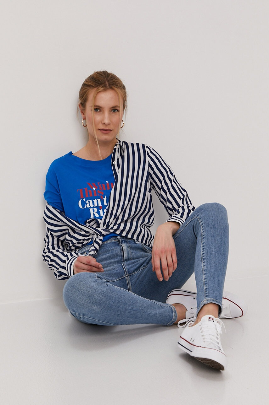 Vero Moda Дънки дамски с висока талия - Pepit.bg