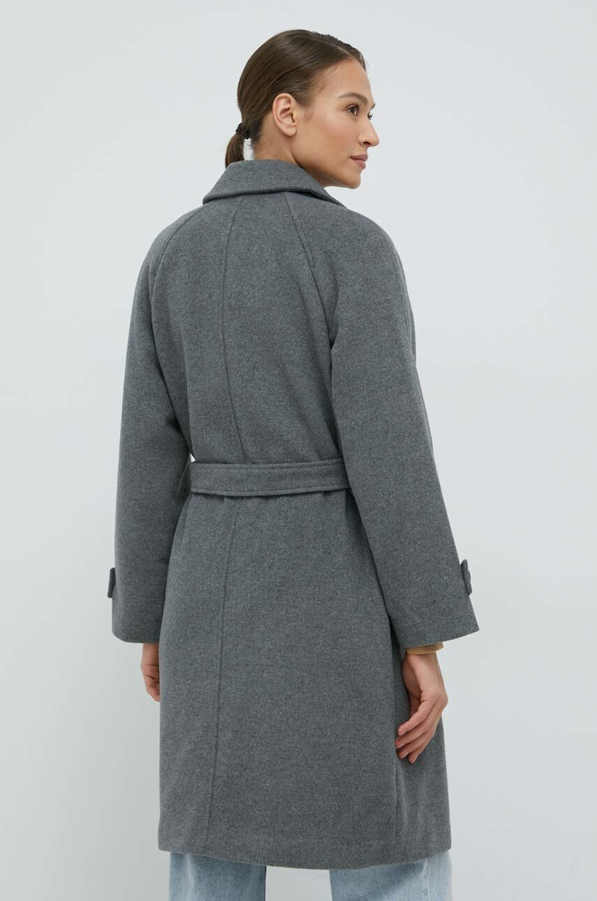 Vero Moda Палто с вълна в черно с преходна изолация - Pepit.bg