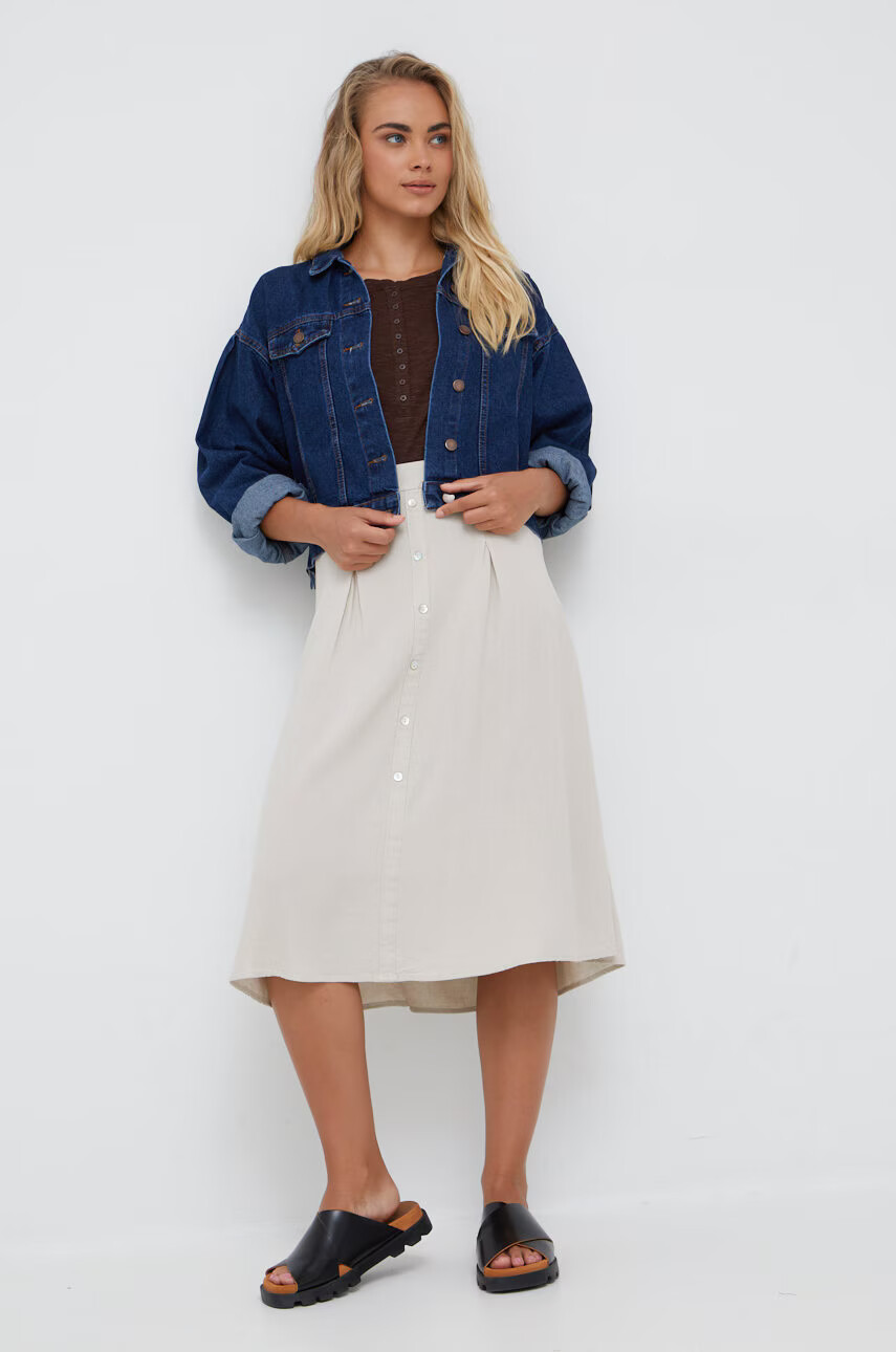 Vero Moda Пола с лен - Pepit.bg