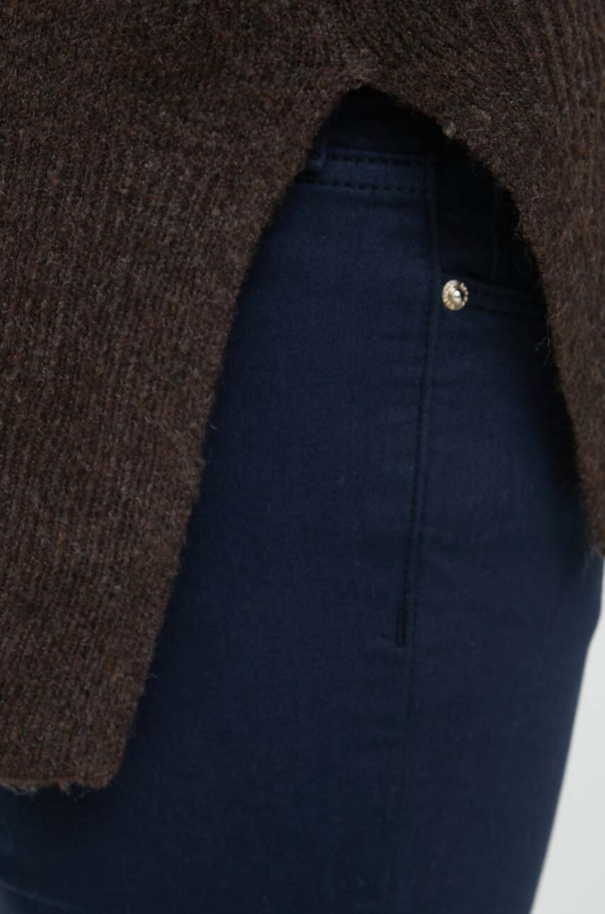 Vero Moda Пуловер дамски в кафяво с поло - Pepit.bg